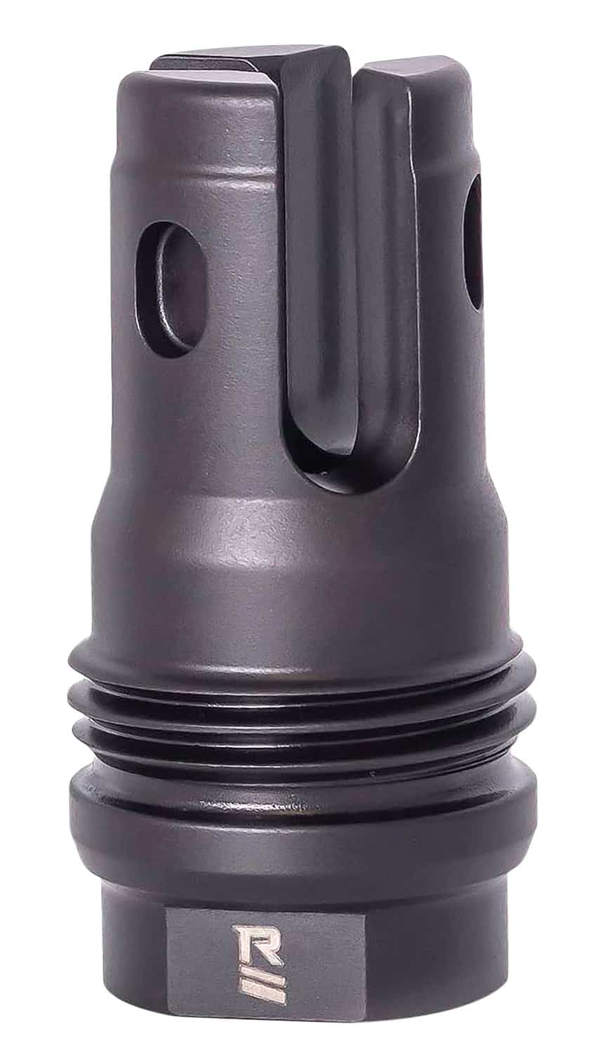 Rugged Suppressor FH008 R3 Flash Mitigation Black with M15x1 Threads & 2.13" OAL for 7.62mm Radiant762, Surge762, Razor762 & Micro30 Suppressors