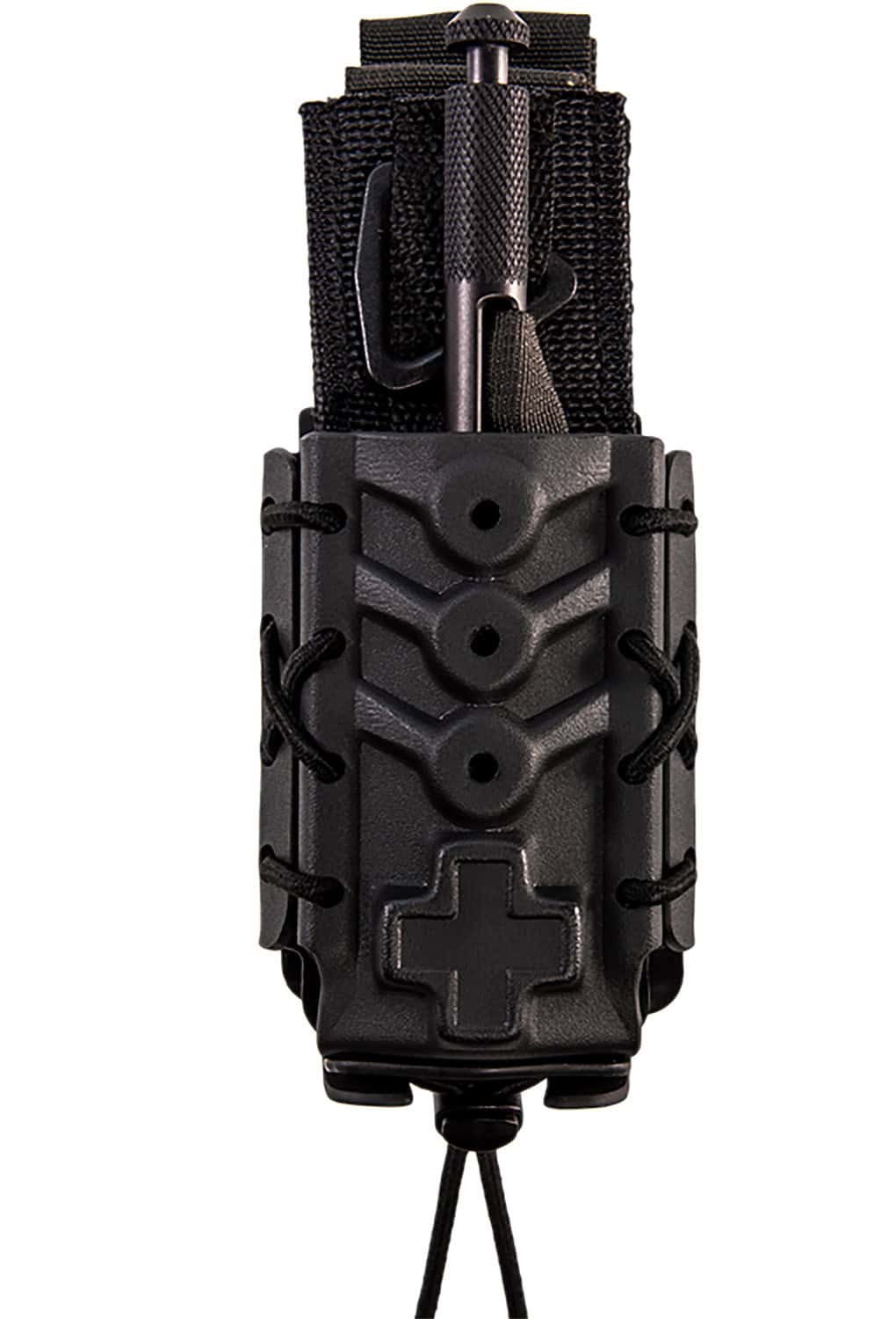 High Speed Gear 11TQK0BK Taco Black Kydex, 2" Belt Clip/MOLLE U-Mount, Compatible w/ Most Tourniquets