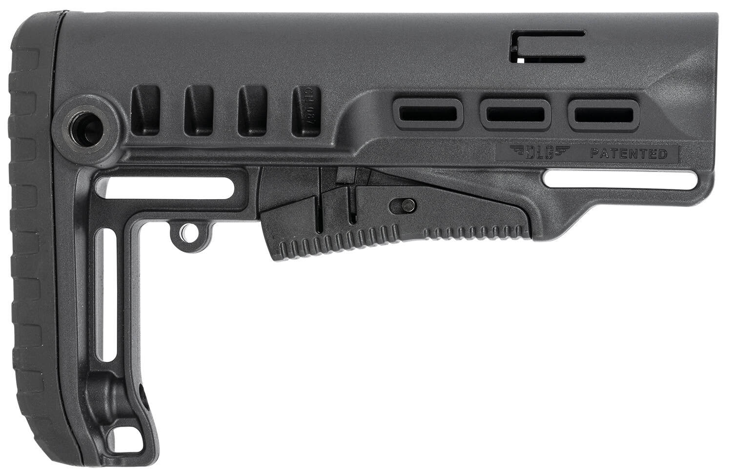 NcStar VG087 Tactical Mil-Spec Stock Black Synthetic Collapsible