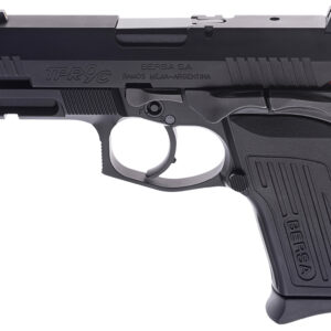 Bersa TPR9CMX TPRCX  Compact Frame 9mm Luger 13+1, 4.10" Black Steel Threaded Barrel, Matte Black Serrated Steel Slide & Aluminum Frame w/Beavertail, Ambidextrous