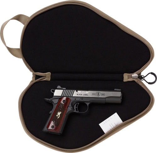 BROWNING RANGE PRO PISTOL RUG - 11" VINTAGE TAN W/2MAG POCKETS - Image 3