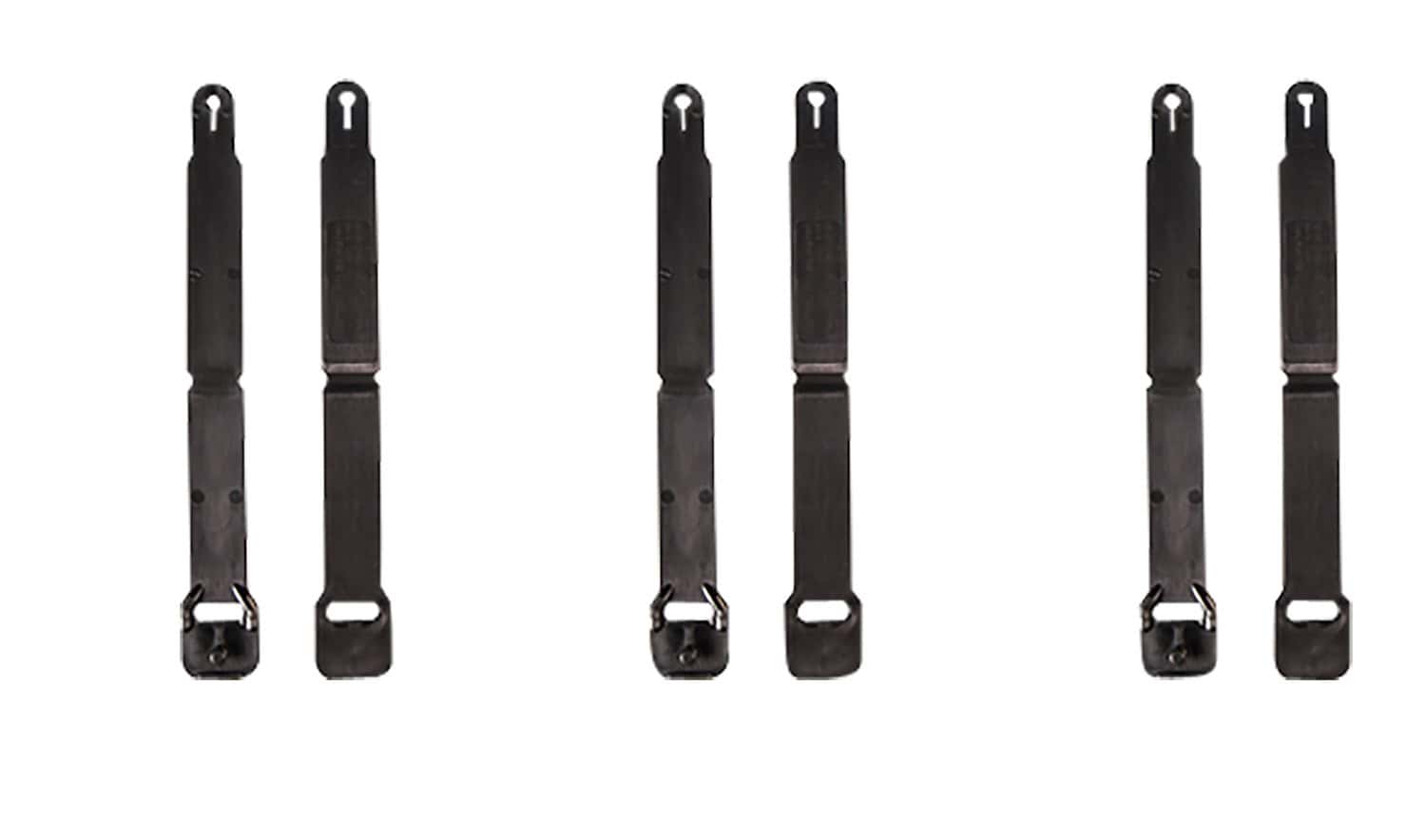 High Speed Gear 91SC12BK MOLLE Clips Short, Black Injection Molded Fits MOLLE (12 Pack)