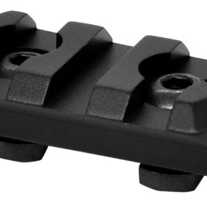 Warne 6201M M-LOK 3 Slot Black Anodized Aluminum