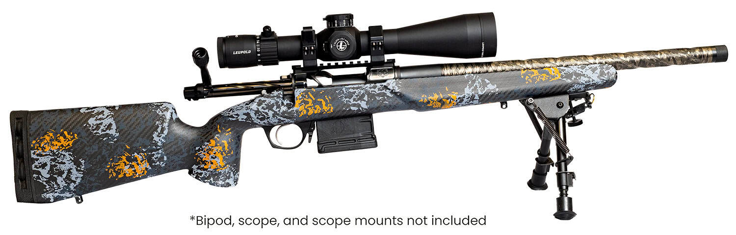Horizon Firearms RF010A501614C18 Venatic Carbon 7mm Back Country 16" Fluted Threaded Barrel, Drilled & Tapped Receiver, Arca Rail Forend, Iota EKO Carbon Fiber Stock