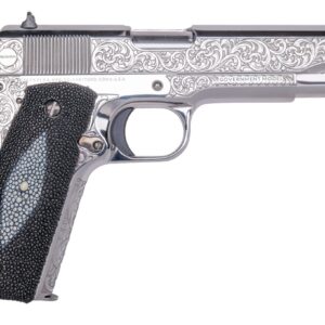 CNC COLT 1911 TUXEDO 38 SUP 5IN BARREL 9RD BLUED ENGRAVED 1 OF 300 CNCTUX38