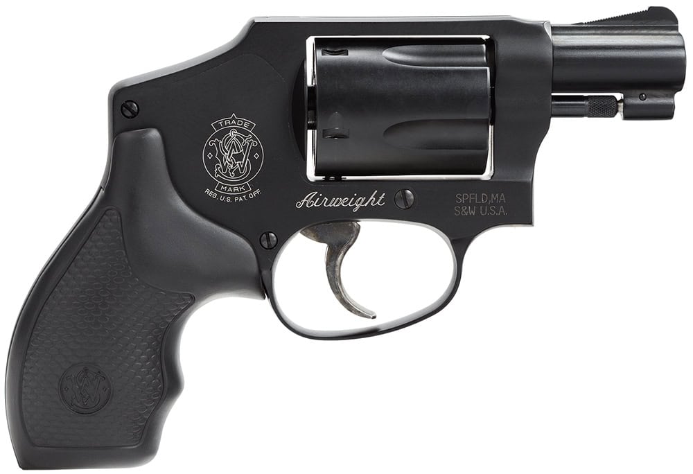 Smith & Wesson 150544 Model 442 38 S&W Spl +P 5 Shot 1.88" Stainless Steel Barrel, Carbon Steel Cylinder, Aluminum J-Frame, Black Metal Finish, Integral Front Sight, No Safety Lock