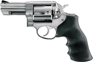 RUGER GP100 357MAG 3" FS - STAINLESS HOGUE MONOGRIP