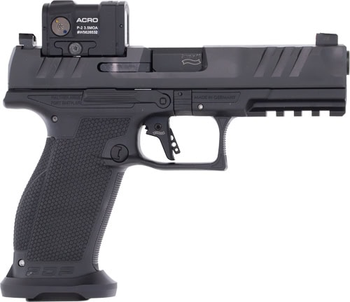 WALTHER PDP PRO ACRO INSTALLED - 9MM 4.5" 10-SHOT BLACK FRAME