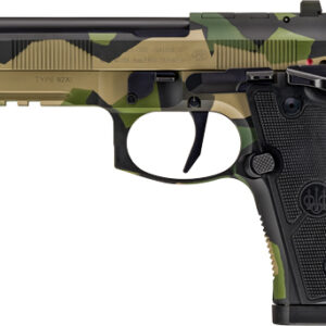 BERETTA 92XI SAO FS 9MM 4.7" - 15RD SPLINTER CAMO 2 MAGS