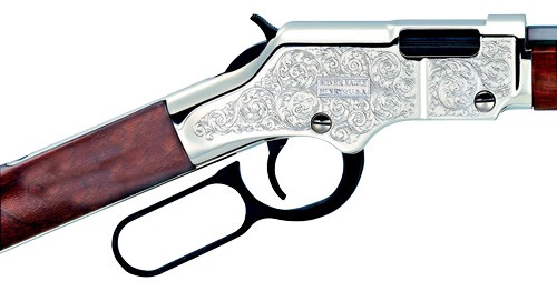 HENRY H4 SILVER EAGLE 22S/L/LR - 20" OCTAGON WALNUT ENGRAVED - Image 2