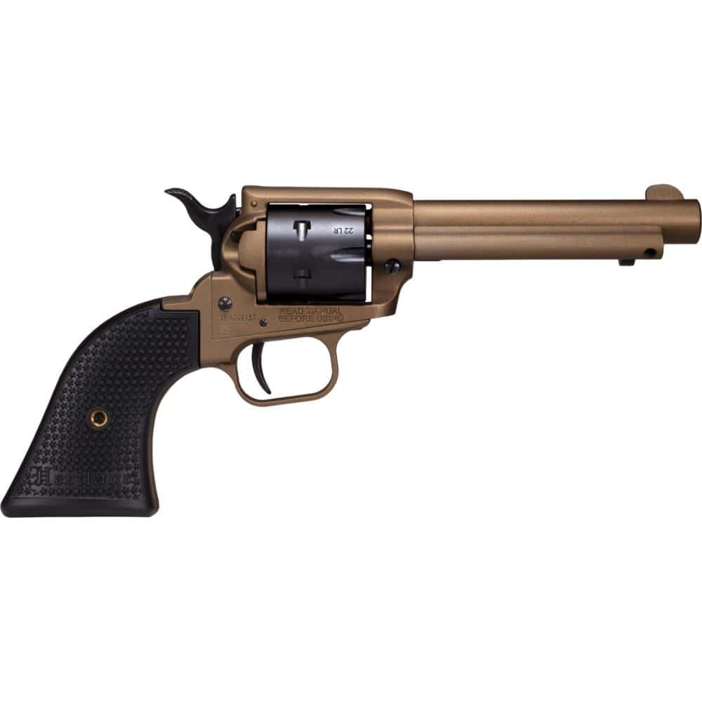 Heritage Rough Rider Handgun.22 LR 6/rd Capacity 4.75" Barrel Polymer Black Burnt Bronze Cerakote
