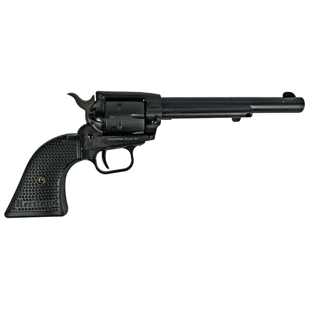 Heritage Rough Rider Steel Frame Handgun.22 LR 6rd Capacity 6.5" Barrel Black Satin Finish Polymer Grips