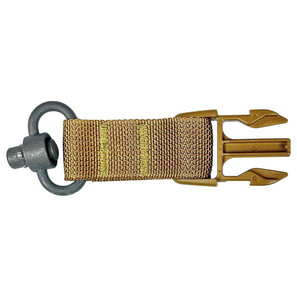 TacShield Side Release Buckle Attachment for QD Push Button Coyote Brown
