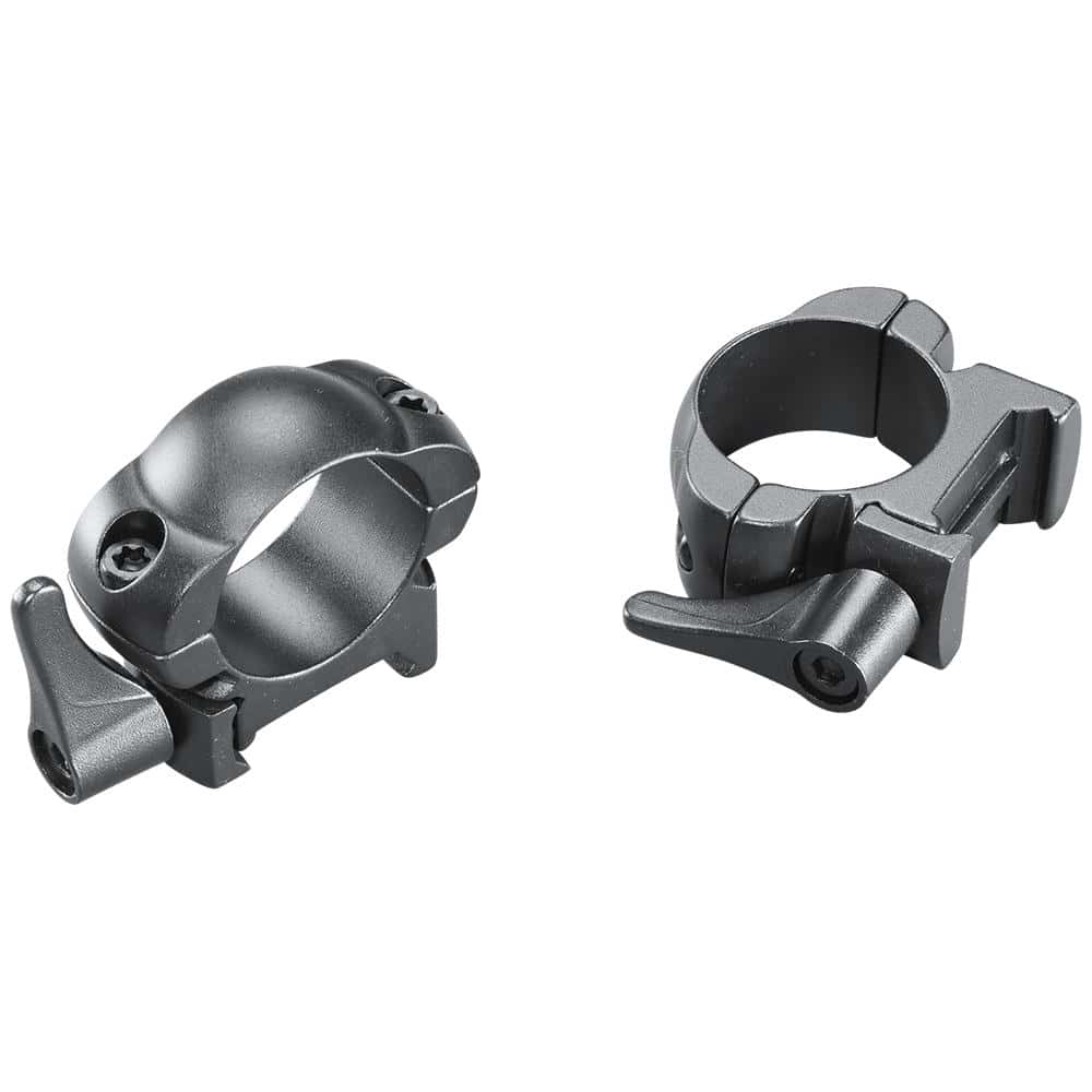 Weaver Grand Slam Leaver-Lok Top Mount Steel Scope Rings 1" Medium Matte
