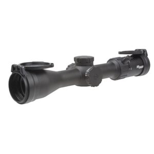 Sig Sauer Whiskey 4 Low Profile Rifle Scope 3-12x44 30mm SFP Quadplex non-Illum Capped 0.25 MOA - Black