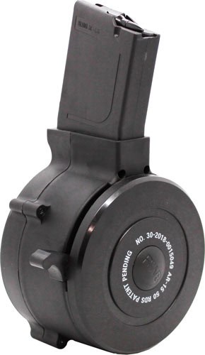 IVER JOHNSON MAGAZINE AR15 - 223 50RD DRUM BLACK POLYMER