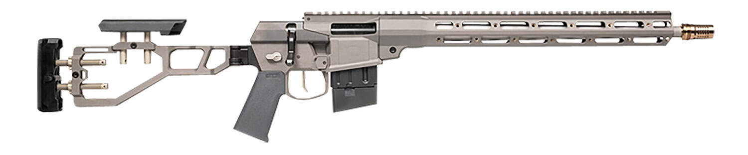 Q LLC MINIFIX55616INGRAY Mini Fix 5.56x45mm NATO 16" Tapered Barrel, Gray, Fully Adjustable Folding Stock, Magpul K Grip, 15" Q-Sert Handgaurd, AR/M4 Style Mag, Cherry Bomb Brake, Ambi Controls