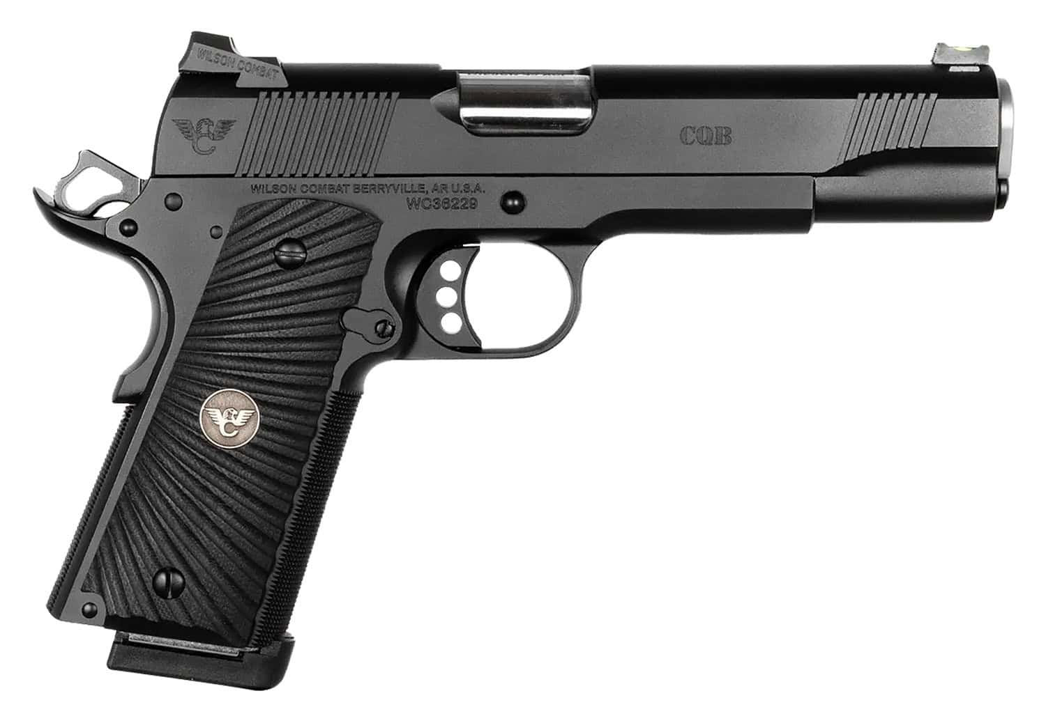 Wilson Combat CQBFS45 CQB 45 ACP 8+1 5" Full Size Carbon Steel Slide G10 Starburst Grip