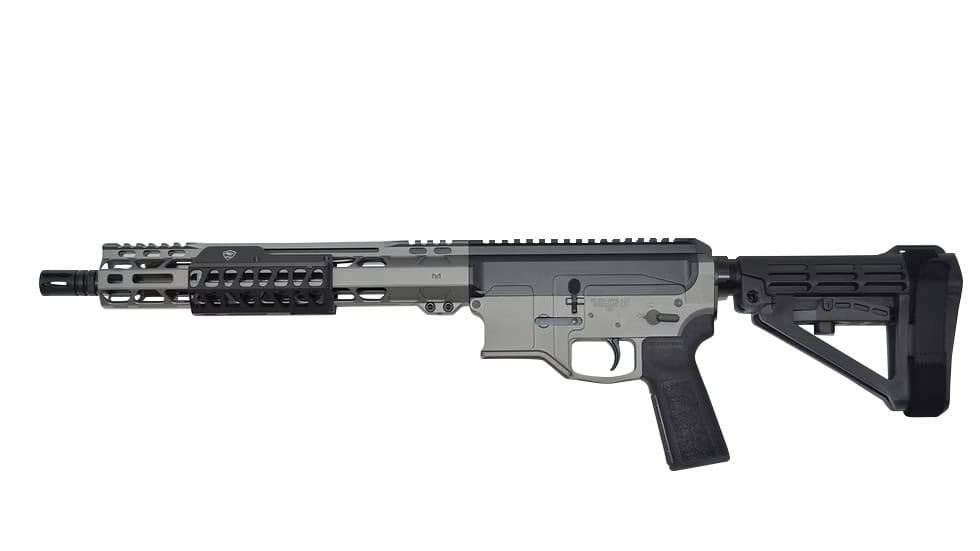 Bilson Arms P8FSSTB20R1 BA-15FCP 338 ARC 10+1 14.50" Stainless Steel Threaded Barrel, Tactical Gray/Graphite Black Cerakote Aluminum Receiver w/Picatinny Rail, M-LOK Handguard, Black Polymer SBA4 Brac