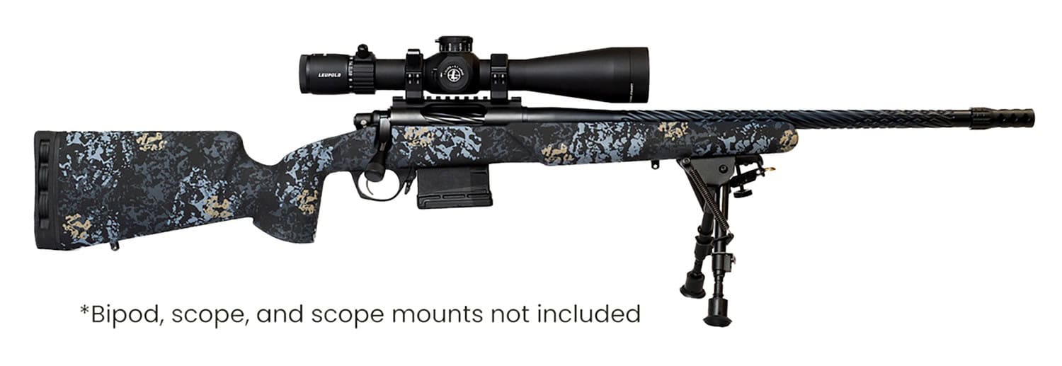 Horizon Firearms HRF-VNP-308W-24R-P Vandal Prime 308 Win 24" Black Chrome Spiral Fluted Threaded Barrel, Black Chrome Steel Receiver w/Picatinny Rail, Arca Rail Forend, Textured Iota EKO Carbon Fiber