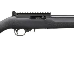 RUGER 10/22 22LR 16.12IN TB BARREL 10RD BLACK/ HOGUE OM STK PROTECTED BLADE FS GR ADJ REAR SIGHT 32024