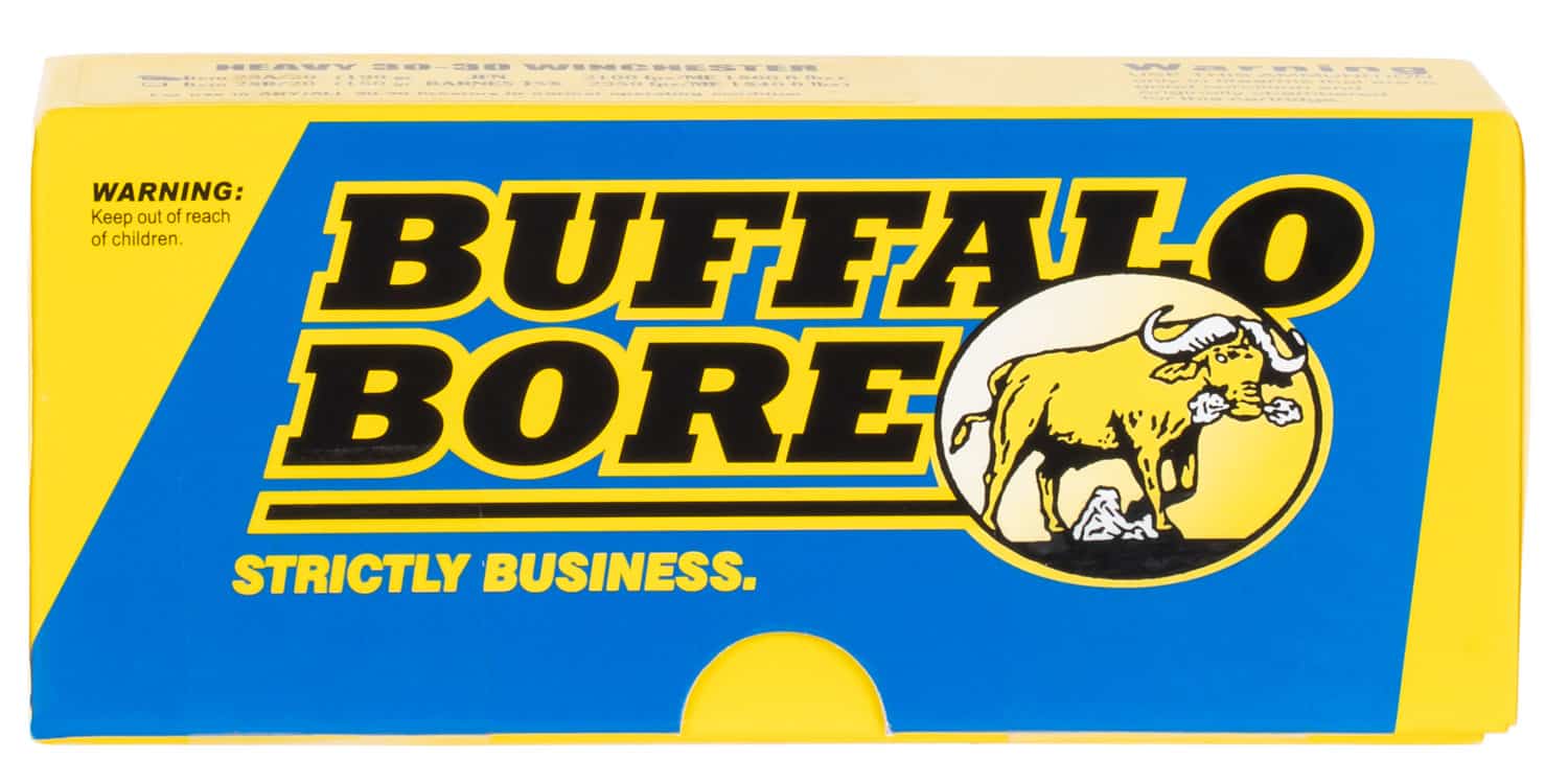 Buffalo Bore Ammunition 8E20 Lever Gun Strictly Business 45-70Gov 300gr Jacketed Hollow Point 20 Per Box/12 Case