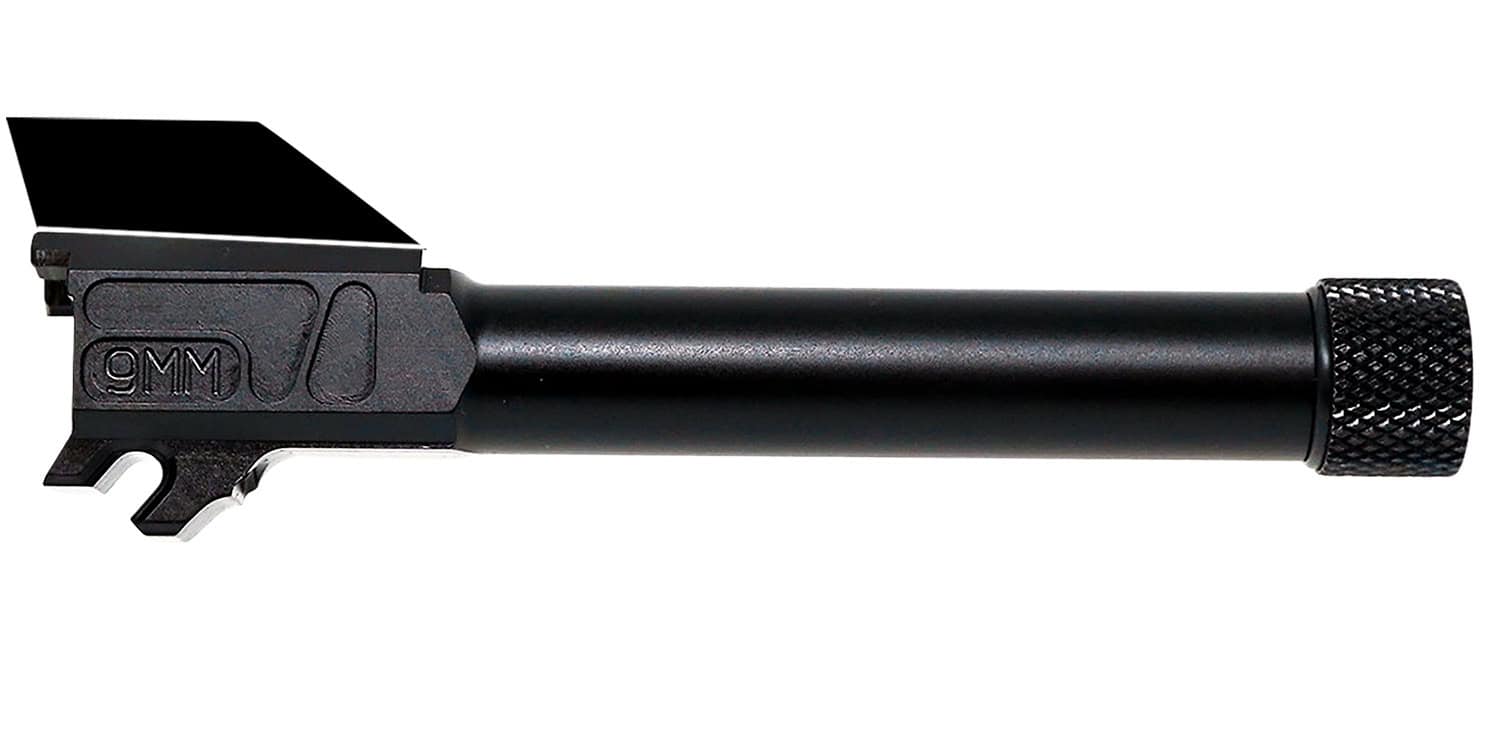 Faxon Firearms 365A910NXNOQ-T Duty Series 9mm Luger Threaded Black Nitride Chrome Moly Vanadium, Fits Sig P365 XL