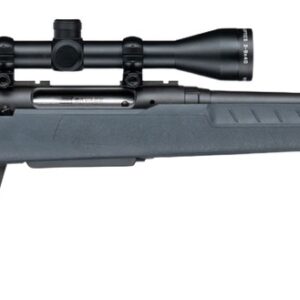 Savage Arms 33174 Axis 2 XP 243 Win 4+1 20" Matte Black Carbon Steel Threaded Barrel. Drilled & Tapped Receiver, Gray Synthetic Fixed w/Pistol Grip Stock, 3-9x40mm Duplex Scope, Right Hand